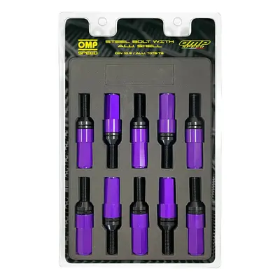 Screw kit OMP OMPS09971211 28 mm Purple M12 x 1.25