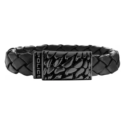 Men's Bracelet Police PJ25729BLB.01-L Leather 21 cm