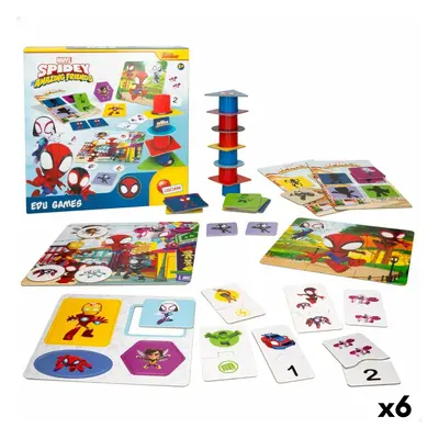 Educational Game Spidey 24,5 x 0,2 x 24,5 cm (6 Units) 10-in-1