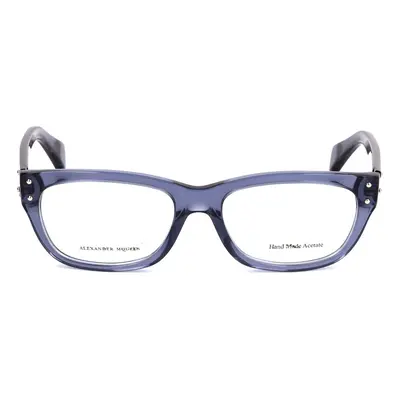 Unisex' Spectacle frame Alexander McQueen AMQ-4223-BMP Blue Ø 52 mm