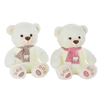 Teddy Bear DKD Home Decor Red White Burgundy Children's 20 x 20 x 50 cm (2 Units)