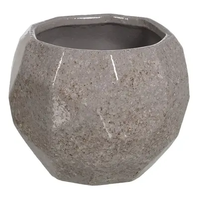 Planter Grey Ceramic 25 x 25 x 20 cm