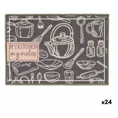 Mouse Mat Kinvara My Kitchen Grey 40 x 60 cm Multi-use (24 Units)