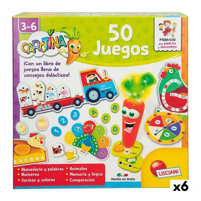 Educational Game Lisciani Carotina Baby 50 Juegos Electric 4,5 x 14,5 x 3,5 cm (6 Units)