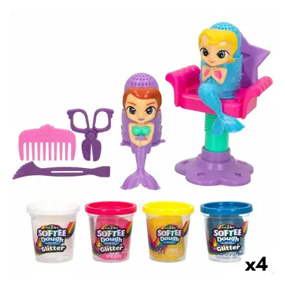 Modelling Clay Game Cra-Z-Art Softee Dough Hair sirenas (4 Units)