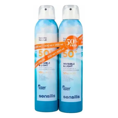 Spray Sun Protector Sensilis Invisible and Light SPF 50+ 200 ml x 2