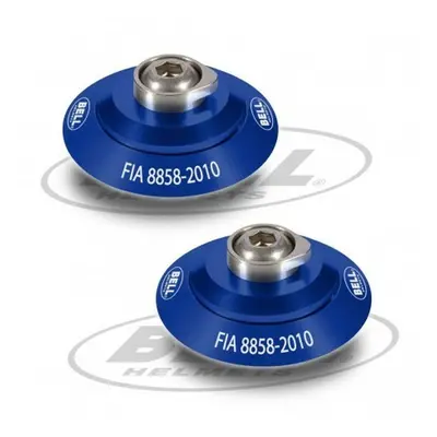 Helmet clip set Bell HANS Blue FIA 8858-2010