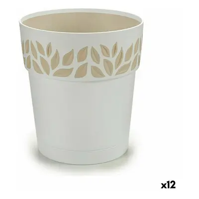 Self-watering flowerpot Stefanplast Cloe White Plastic 15 x 15 x 15 cm (12 Units)