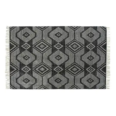 Carpet DKD Home Decor White Black Cotton (200 x 290 x 1 cm)