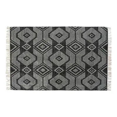 Carpet DKD Home Decor White Black Cotton (160 x 230 x 1 cm)