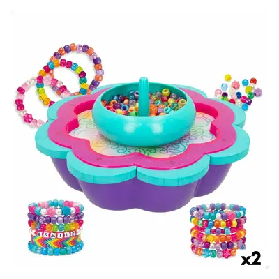 Bracelet Making Kit Cra-Z-Art Shimmer 'n' Sparkle Plastic 22,5 x 6,5 x 22,5 cm 2-in-1 (2 Units)