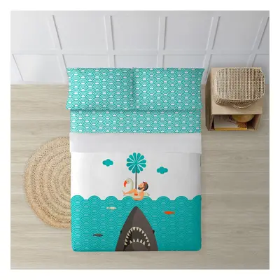 Bedding set Decolores Jaws Multicolour