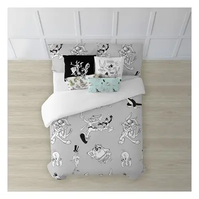 Nordic cover Looney Tunes Looney BN White black 175 Threads 260 x 240 cm