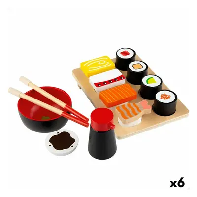 Wooden Game Woomax Sushi 14 Pieces (6 Units)