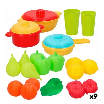 Toy Food Set AquaSport Kitchenware and utensils 24 Pieces (9Units)