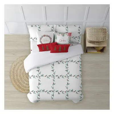 Nordic cover Decolores White Christmas 1 Multicolor Polyester 140 x 200 cm