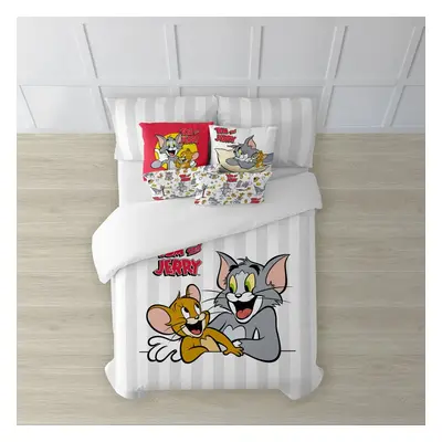 Nordic cover Tom & Jerry Tom & Jerry Basic Multicolor 175 Threads 140 x 200 cm