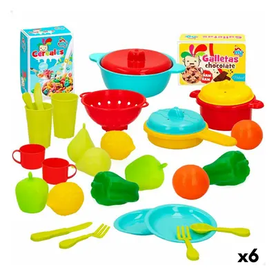 Toy Food Set Colorbaby Kitchenware and utensils 31 Pieces (6 Units)