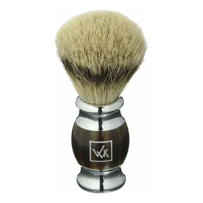 Shaving Brush Walkiria Brown Silver Methacrylate Natural