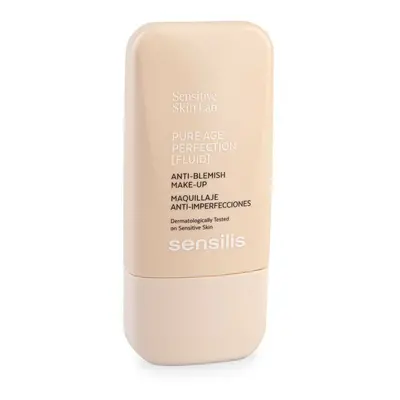 Crème Make-up Base Sensilis Pure Age Perfection 04-pêche Anti-imperfections (30 ml)