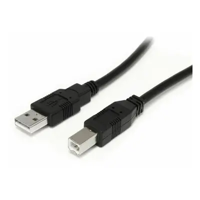 USB A to USB B Cable Startech USB2HAB30AC Black