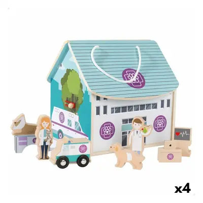 Playset Woomax Vet 9 Pieces 4 Units 19 x 18 x 19 cm