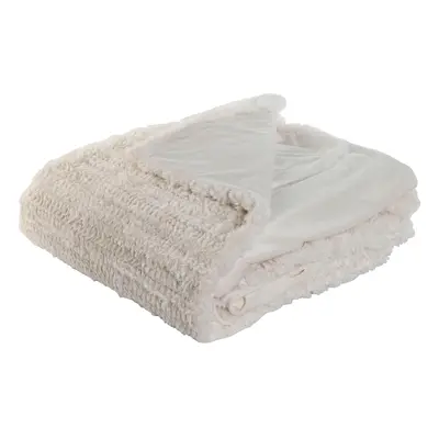 Blanket Home ESPRIT Beige 220 x 240 x 1 cm