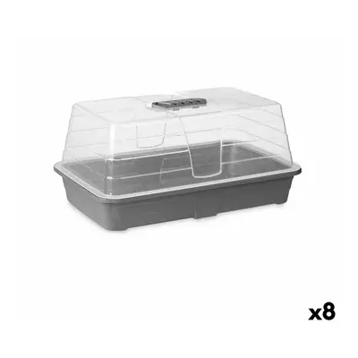 Greenhouse Ibergarden FYT2058102 Grey Transparent Plastic 38,4 x 17,5 x 24,7 cm (8 Units)