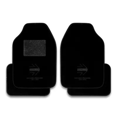 Car Floor Mat Set MOMO MOMLCM4BKBK Black Plastic