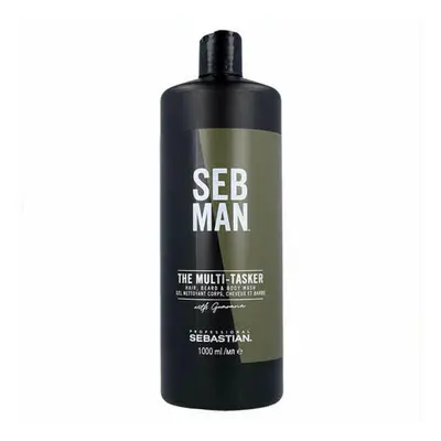 3-in-1 Gel, Shampoo and Conditioner Seb Man The Multitasker Hair Beard 1 L