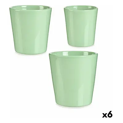 Set of pots Green Clay (6 Units)