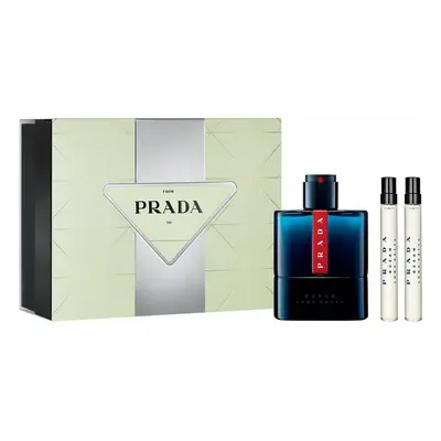 Men's Perfume Set Prada EDT Luna Rossa Ocean 3 Pieces