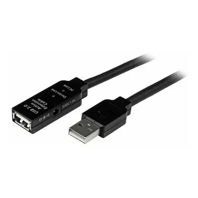 USB Cable Startech USB2AAEXT15M Black