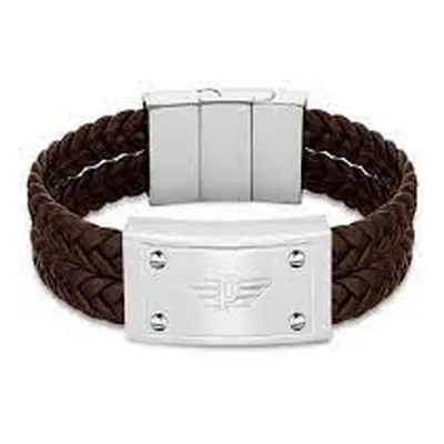 Men's Bracelet Police PEAGB2214604 Leather 19 cm