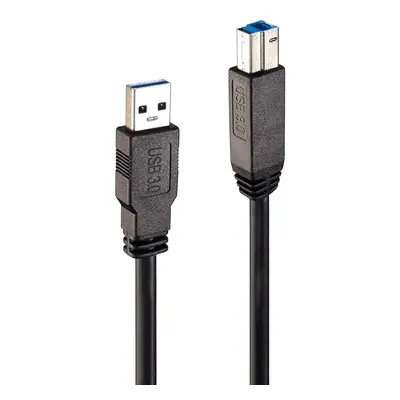 USB A to USB B Cable LINDY 43098 10 m Black