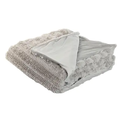 Blanket Home ESPRIT Light gray 220 x 240 x 1 cm