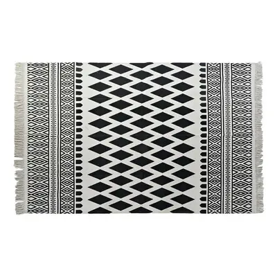 Carpet DKD Home Decor Black White (120 x 180 x 0,7 cm)