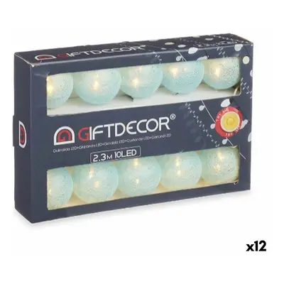 Wreath of LED Lights Ball Blue 2.3 m (12 Units)