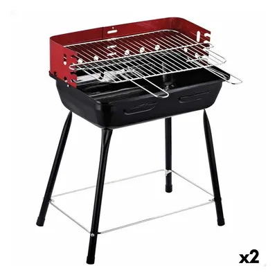 Barbecue Portable Active Metal 42 x 54 x 42 cm (2 Units)