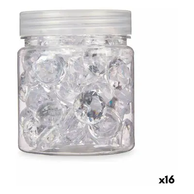 Decorative Stones Diamond 150 g Transparent (16 Units)