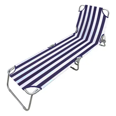 Sun-lounger Marbueno Stripes Blue White 187 x 24 x 55 cm