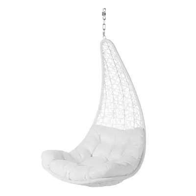 Hanging garden armchair Dido White Rattan 82 x 84 x 132 cm