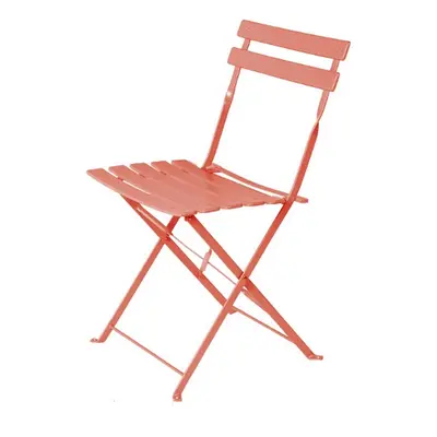 Garden chair Sira Orange Steel 41 x 46 x 80 cm (2 Units)