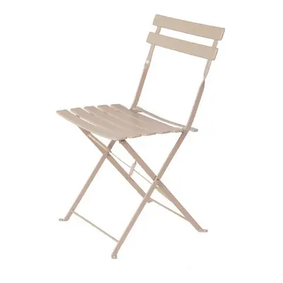 Garden chair Sira Taupe Steel 41 x 46 x 80 cm (2 Units)