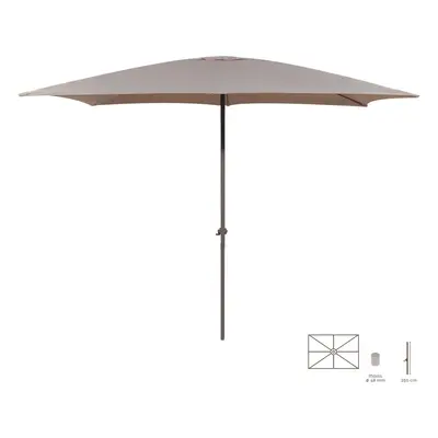 Sunshade Tessa Taupe Aluminium 300 x 400 x 250 cm