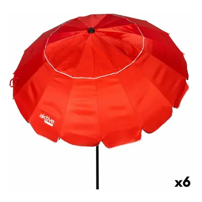 Sunshade Aktive Red Aluminium 220 x 215 x 220 cm (6 Units)