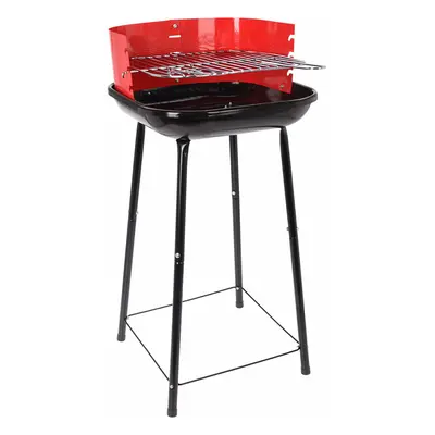 Charcoal Barbecue with Stand Grill 41 x 41 x 74 cm Red/Black