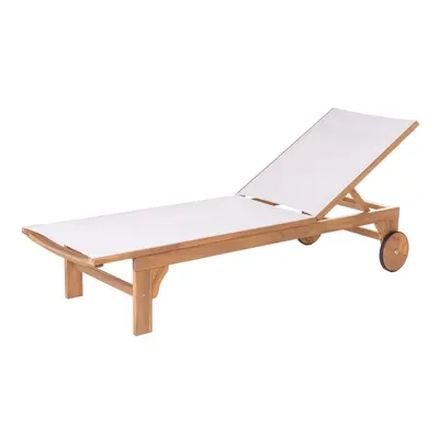 Sun-lounger Nina White 200 x 65 x 36 cm