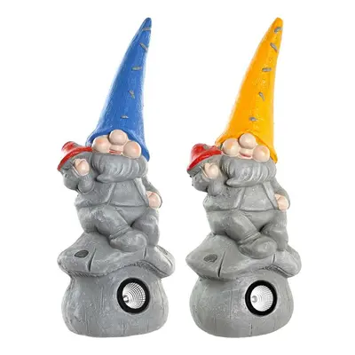 Decorative Figure DKD Home Decor Gnome Aluminium 20 x 20 x 50 cm Magnesium (2 Units)