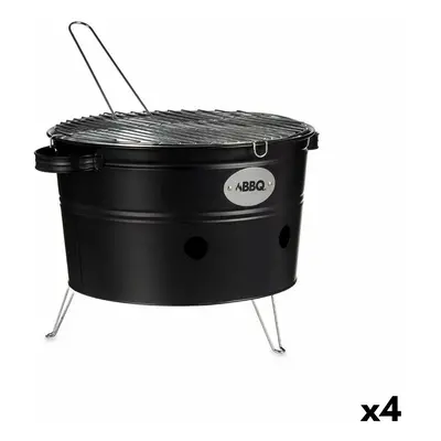 Barbecue Portable Iron Zinc 35 x 21 x 42 cm (4 Units)